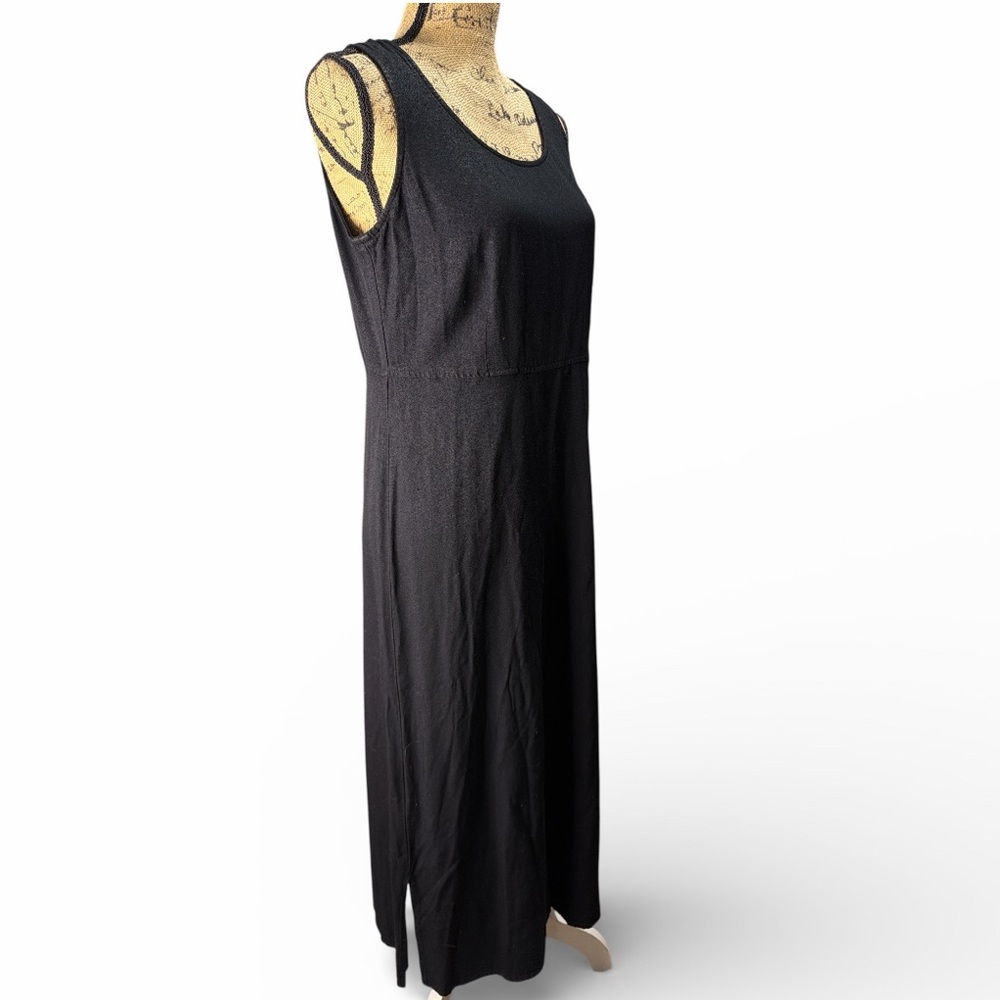 Rabbit Rabbit Rabbit Classic Black Midi Dress. EC Size 16 - Picture 3 of 6